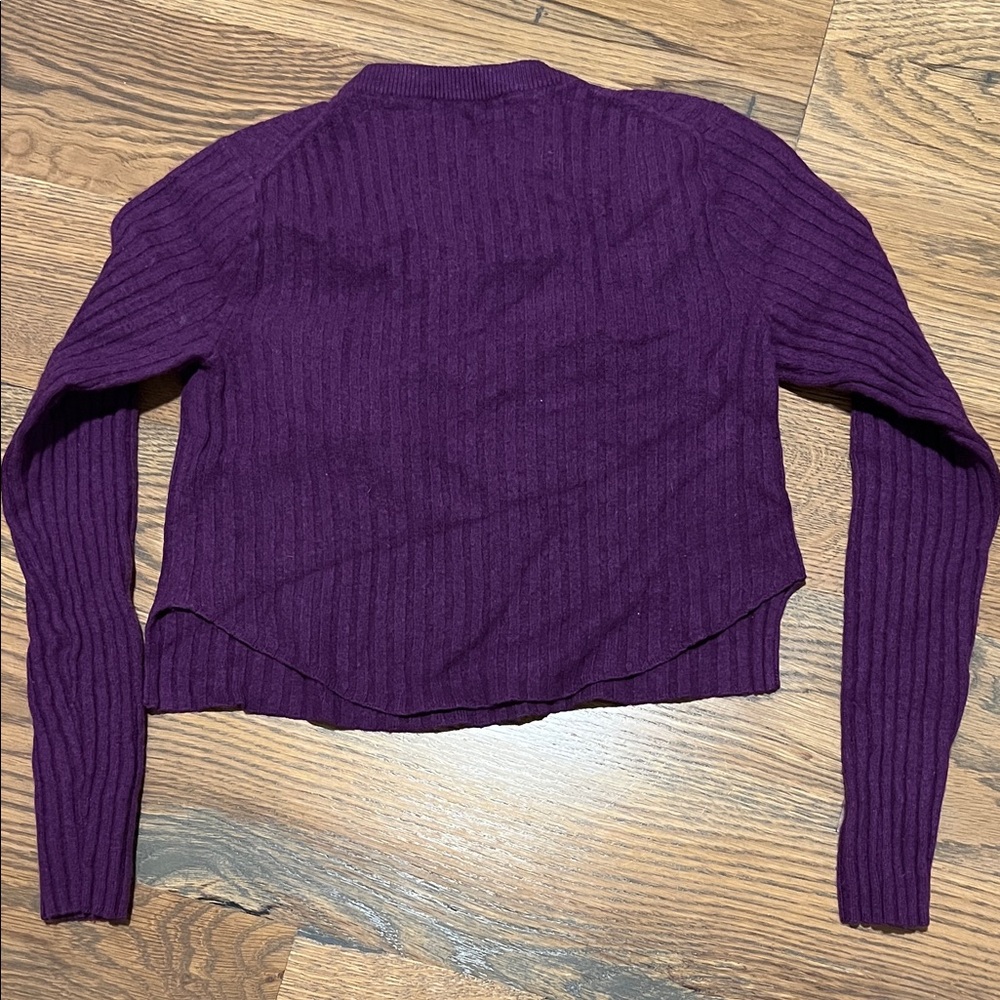 Babaton Deep Purple Ribbed Sweater - Picture 4 of 4
